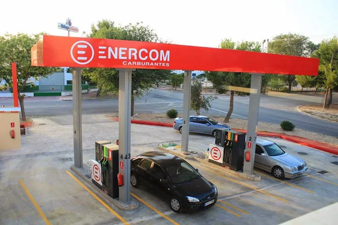 Vista exterior ENERCOM gasolinera Albacete